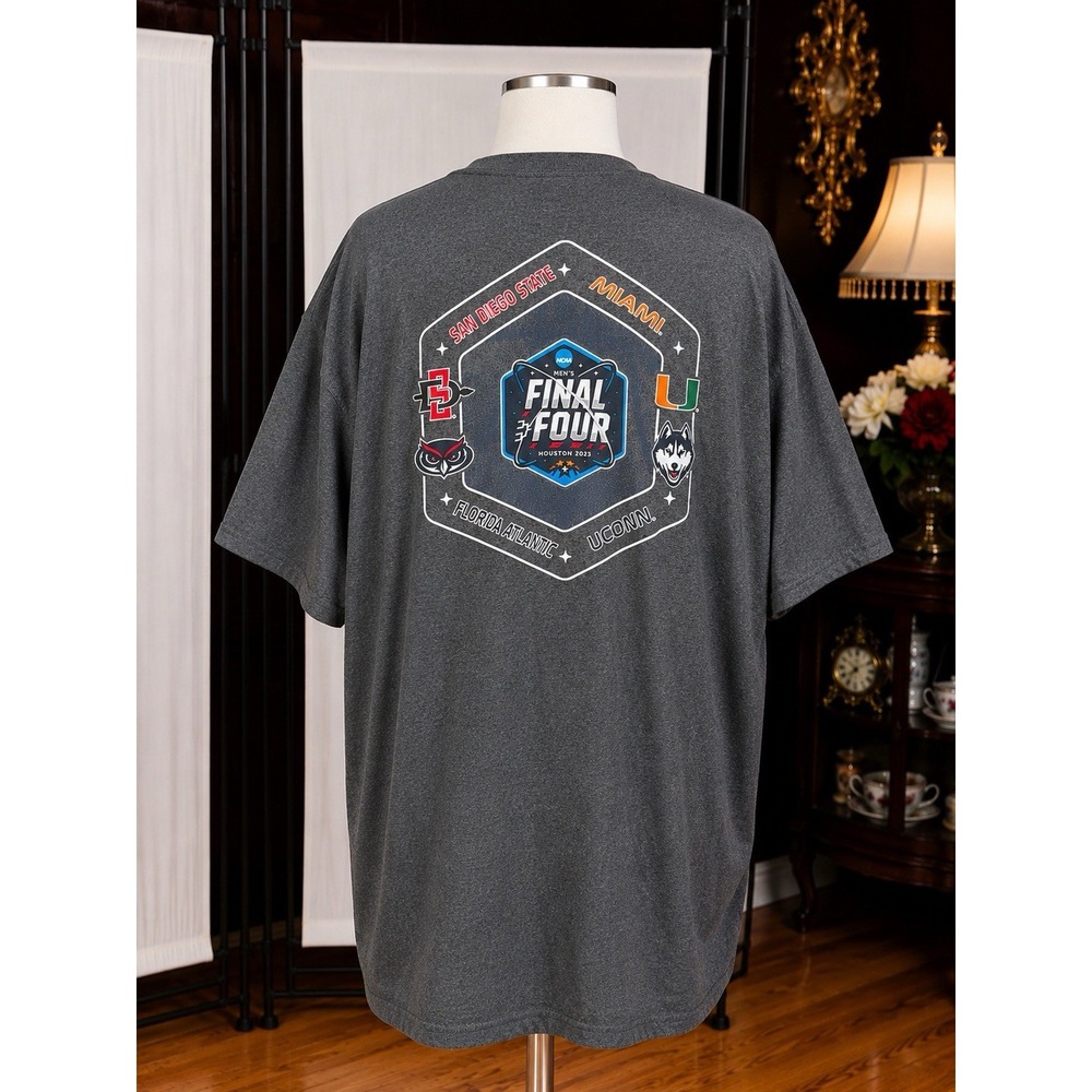 Champion NCAA Men's Final Four 2023 Houston T-Shirt XL San Diego State Miami